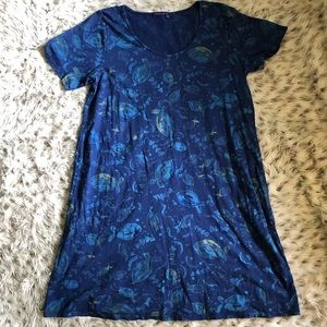 Fresh Produce nautical fish ocean shift dress M